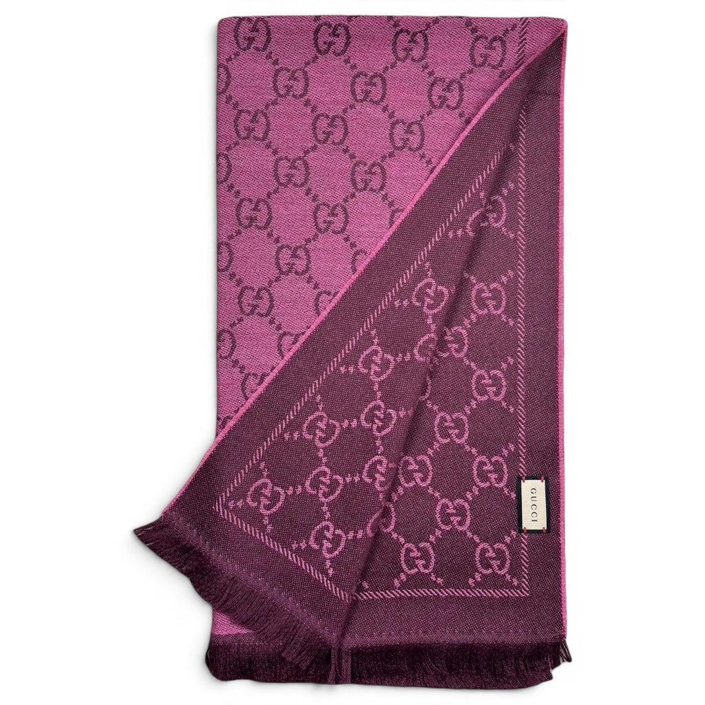 Gucci Echarpe en laine Rose