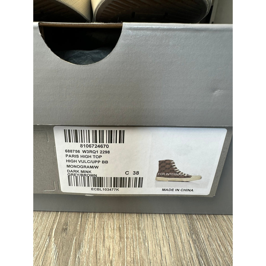 Balenciaga Baskets en toile Marron 38