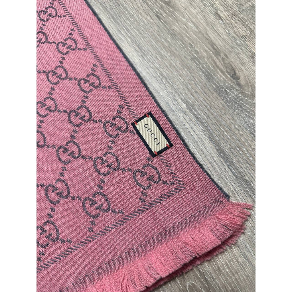 Gucci Echarpe en laine Rose
