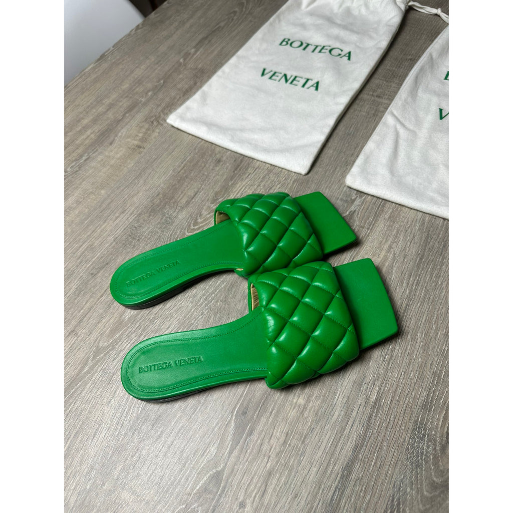 Bottega Veneta Sandales en cuir Bloc Vert 37