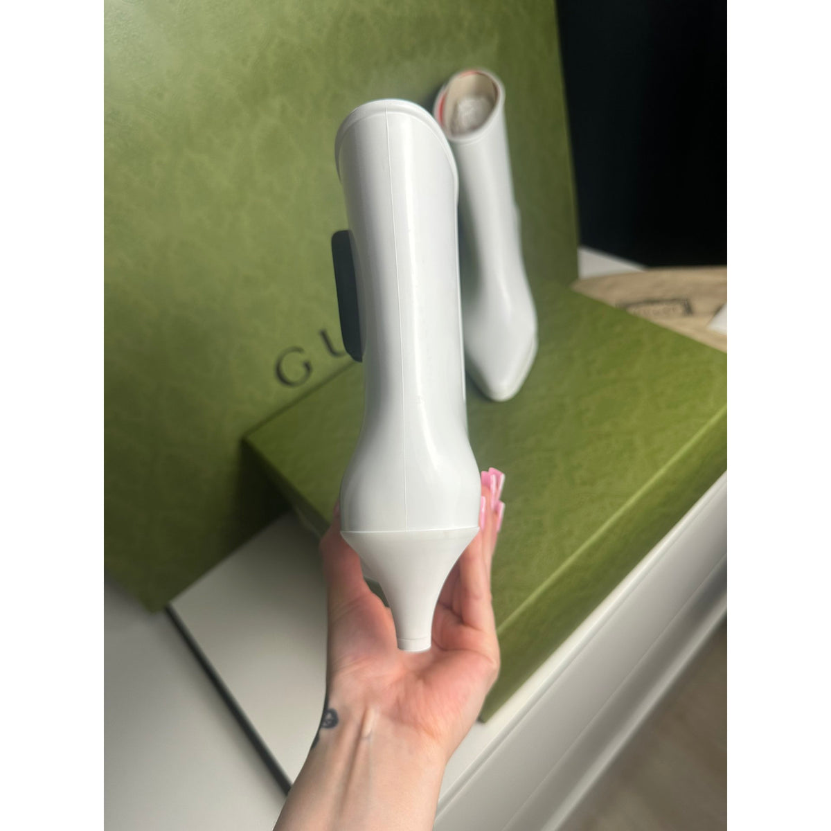 Gucci Boots Marmont Blanc 39