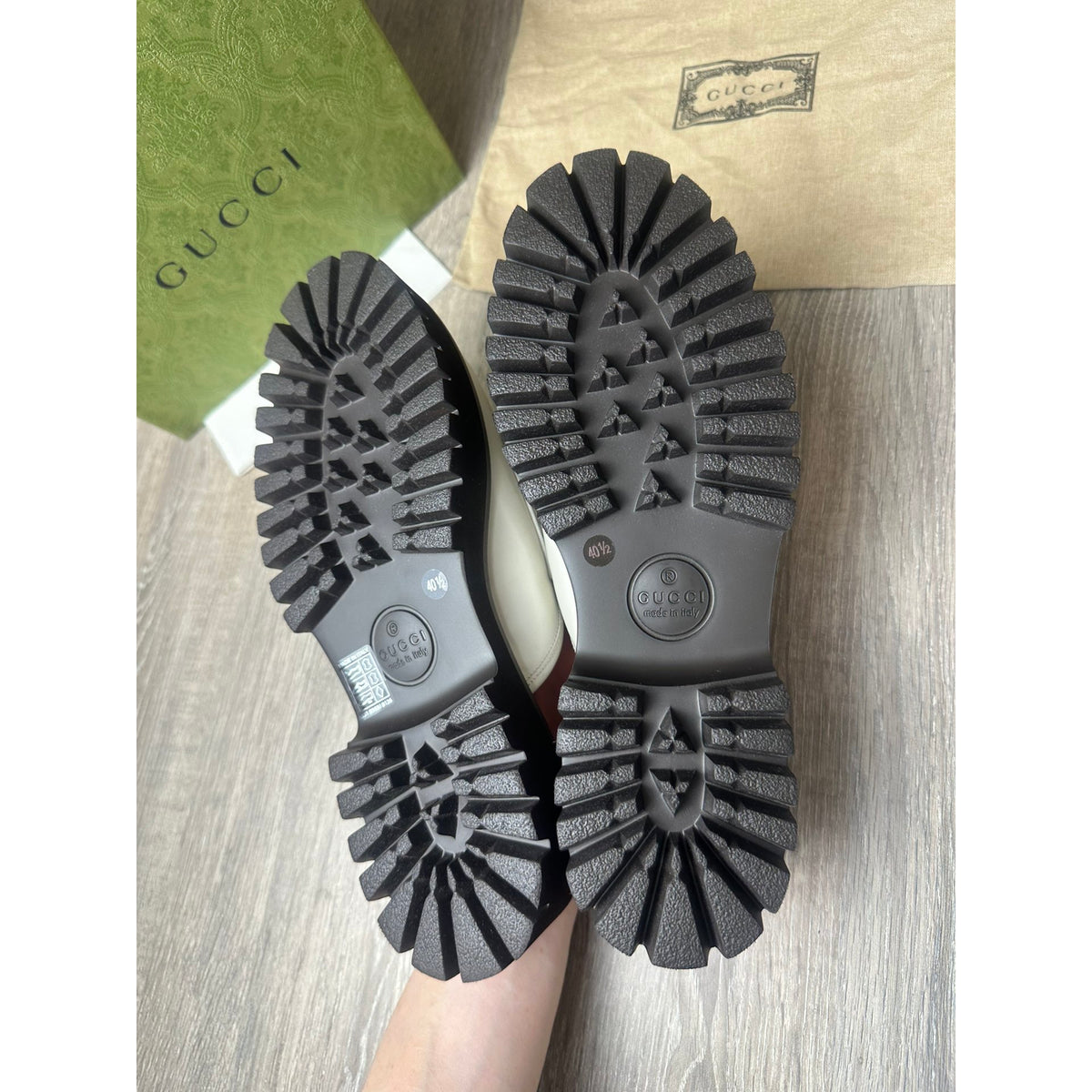 Gucci Mocassins en cuir Princetown Blanc 40.5