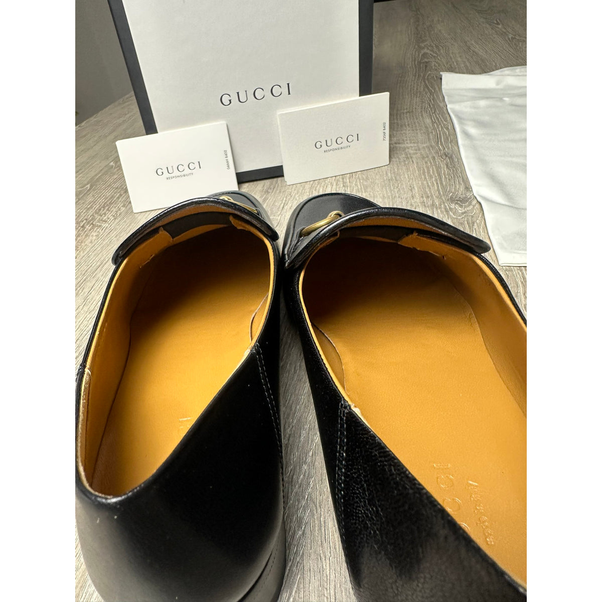 Gucci Mocassins en cuir Jordaan Noir 40
