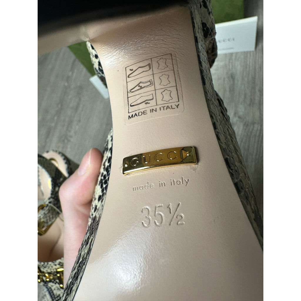 Gucci Escarpins en cuir Marron 35.5