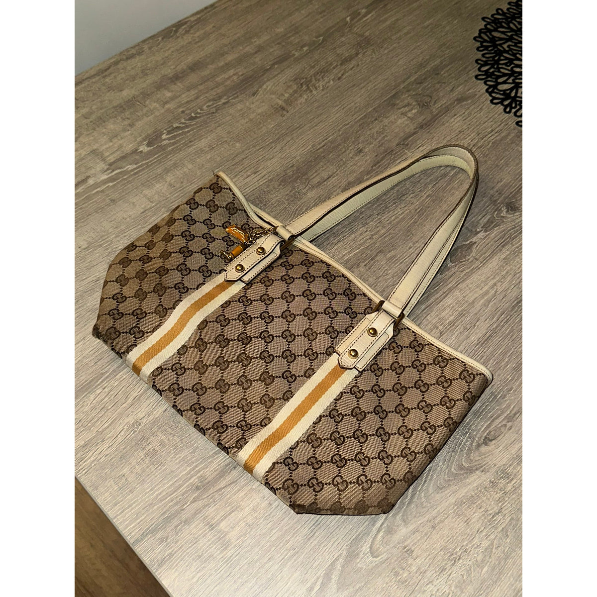 Gucci Sac à main en toile Joy Marron Largeur 32 cm, Hauteur 26 cm, Profondeur 16 cm