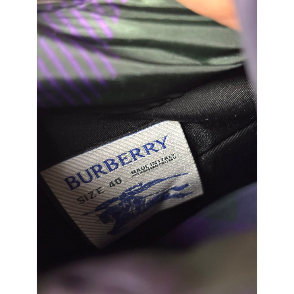 Burberry Bottes fourrées en cuir Violet 40