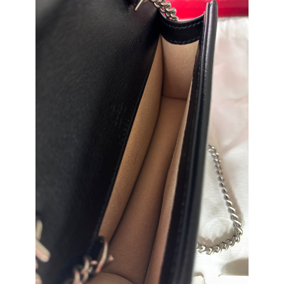 Gucci Sac bandoulière en cuir Dionysus Super Mini Bleu Largeur 16.5 cm, Hauteur 10 cm, Profondeur 4 cm