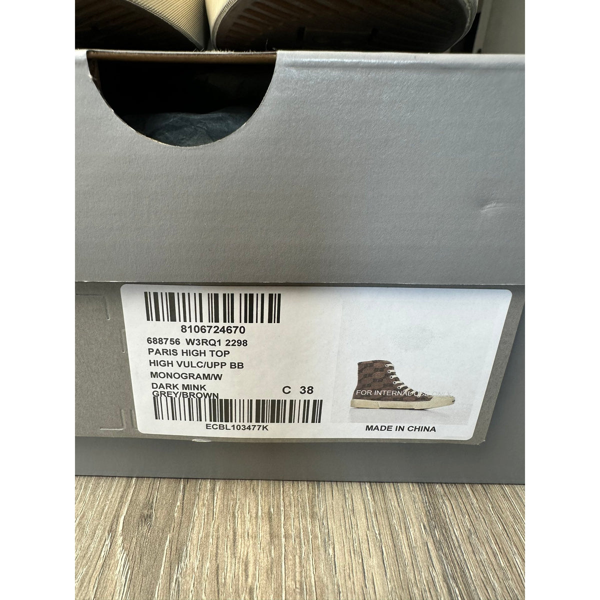 Balenciaga Baskets en toile Marron 38
