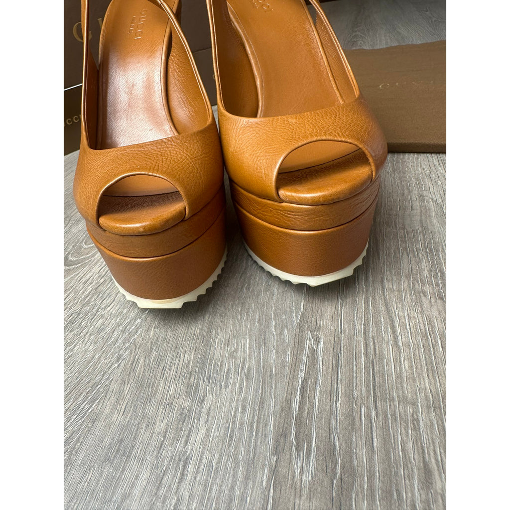 Gucci Escarpins en cuir Marron 37.5