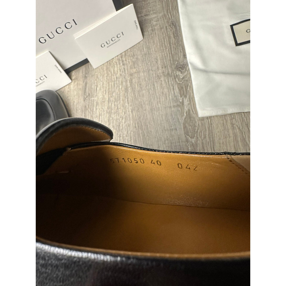 Gucci Mocassins en cuir Jordaan Noir 40