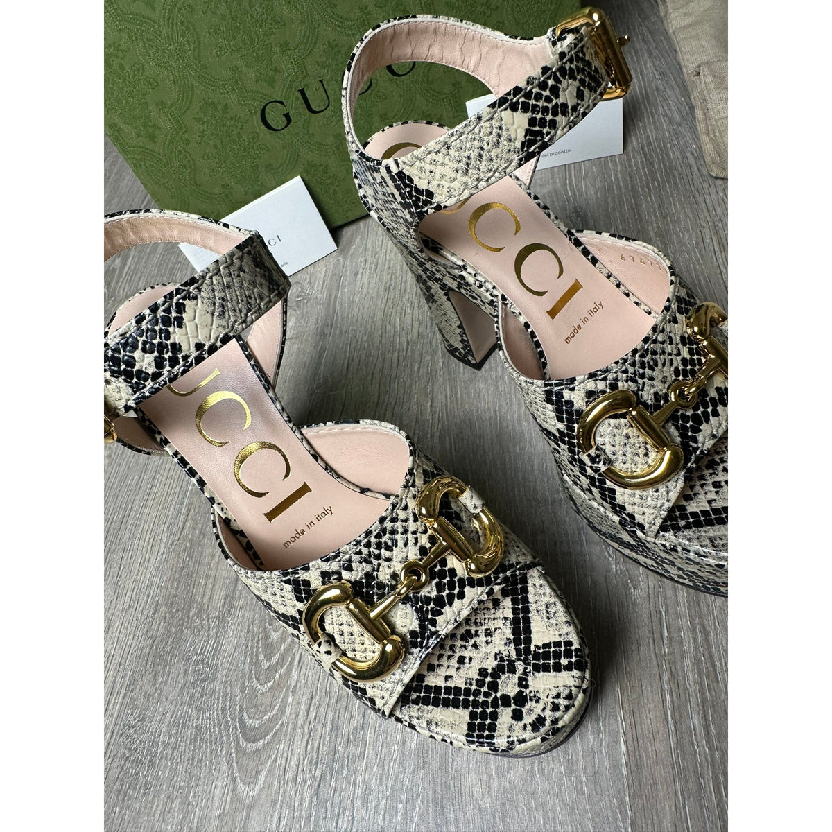 Gucci Escarpins en cuir Marron 35.5