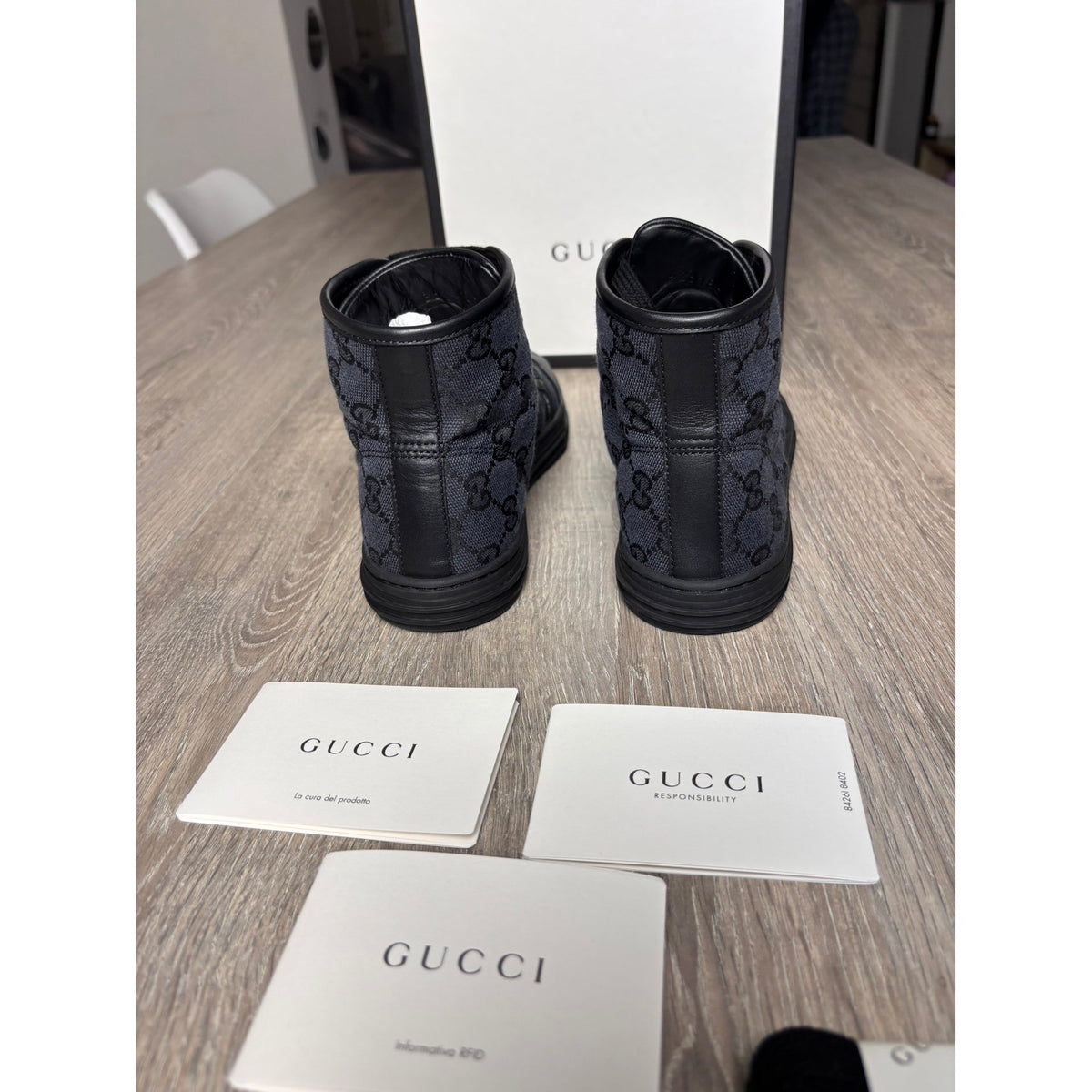 Gucci Baskets en toile Noir 35.5