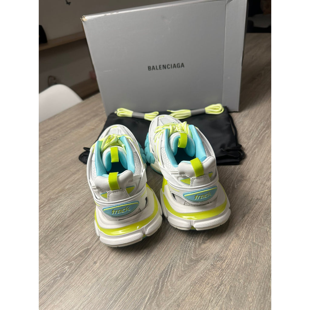 Balenciaga Baskets en cuir Track Blanc 40