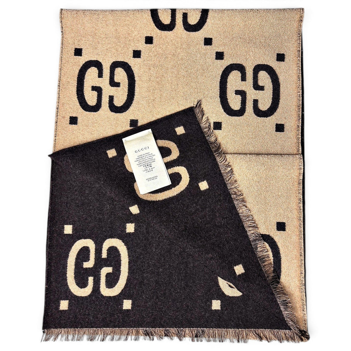 Gucci Echarpe en laine Marron