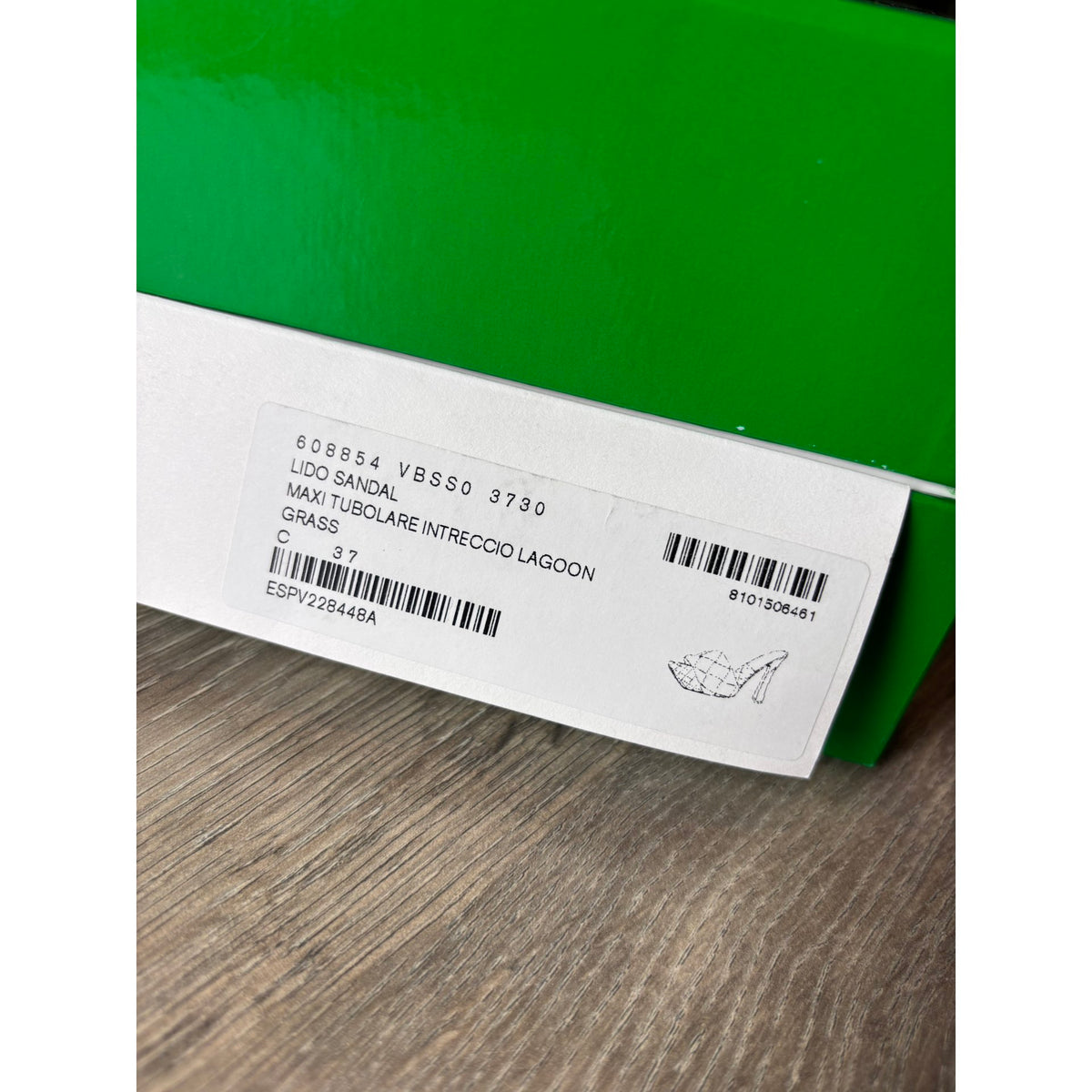 Bottega Veneta Sandales en cuir Lido Vert 37