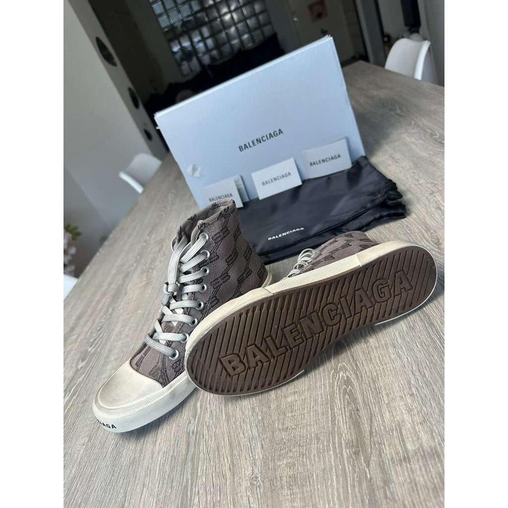 Balenciaga Baskets en toile Marron 38