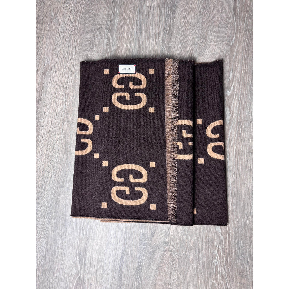 Gucci Echarpe en laine Marron