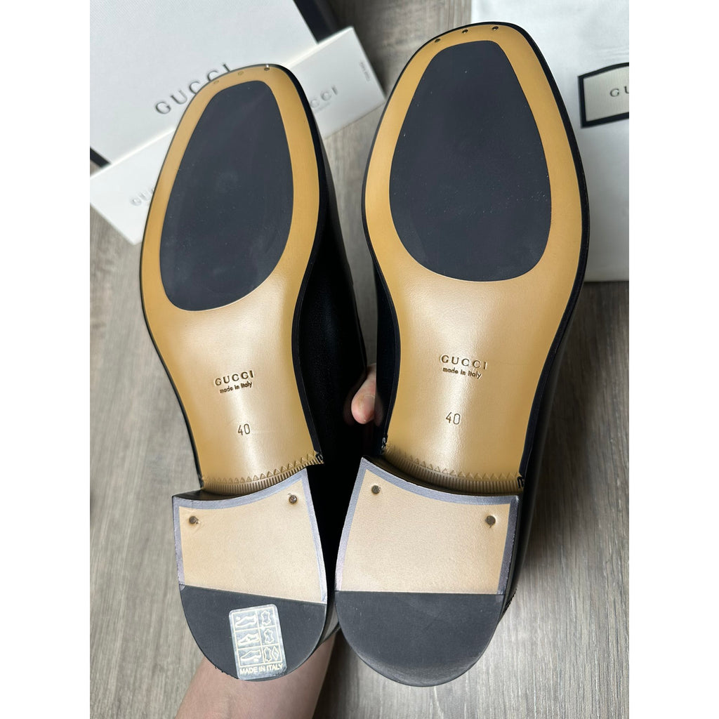 Gucci Mocassins en cuir Jordaan Noir 40