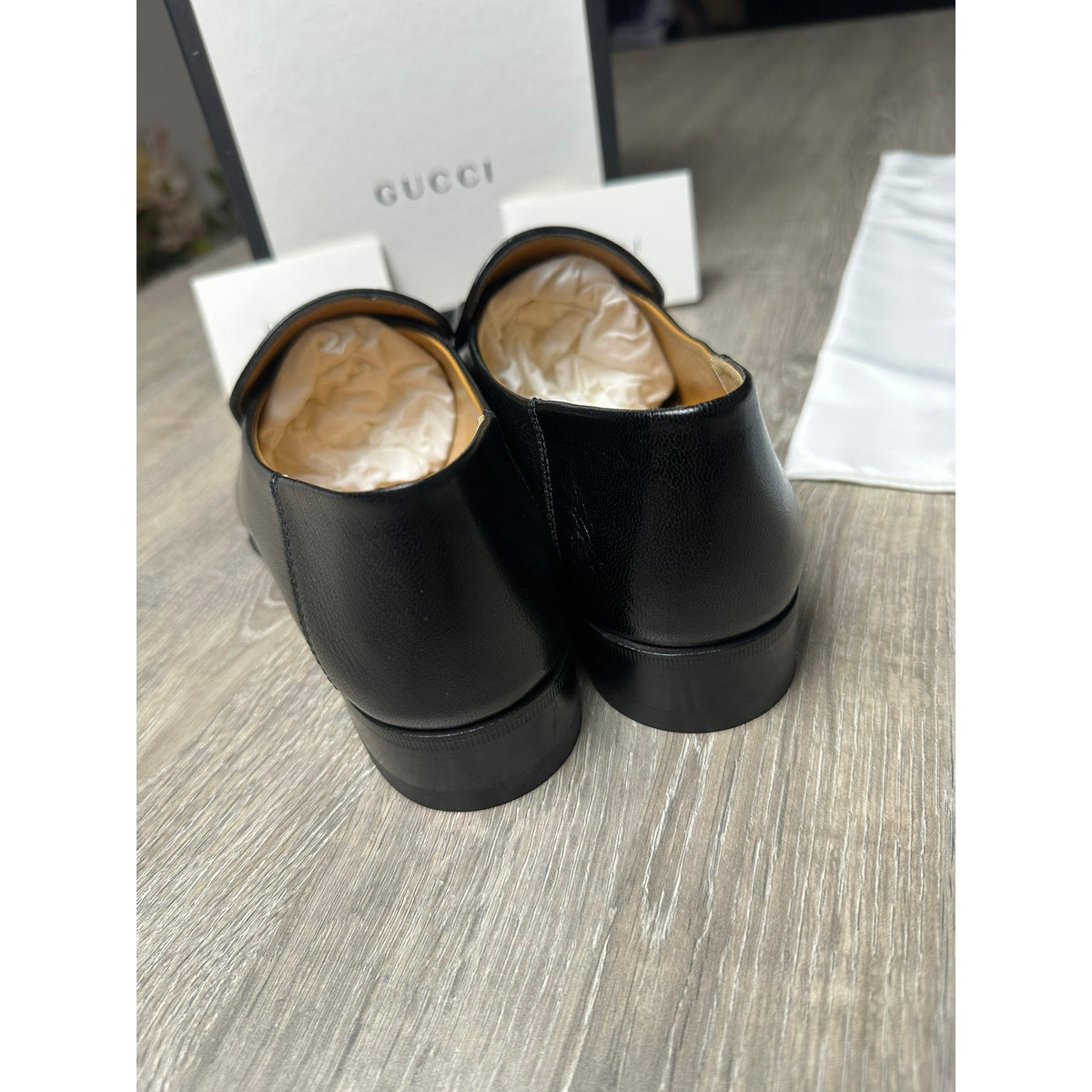 Gucci Mocassins en cuir Jordaan Noir 39