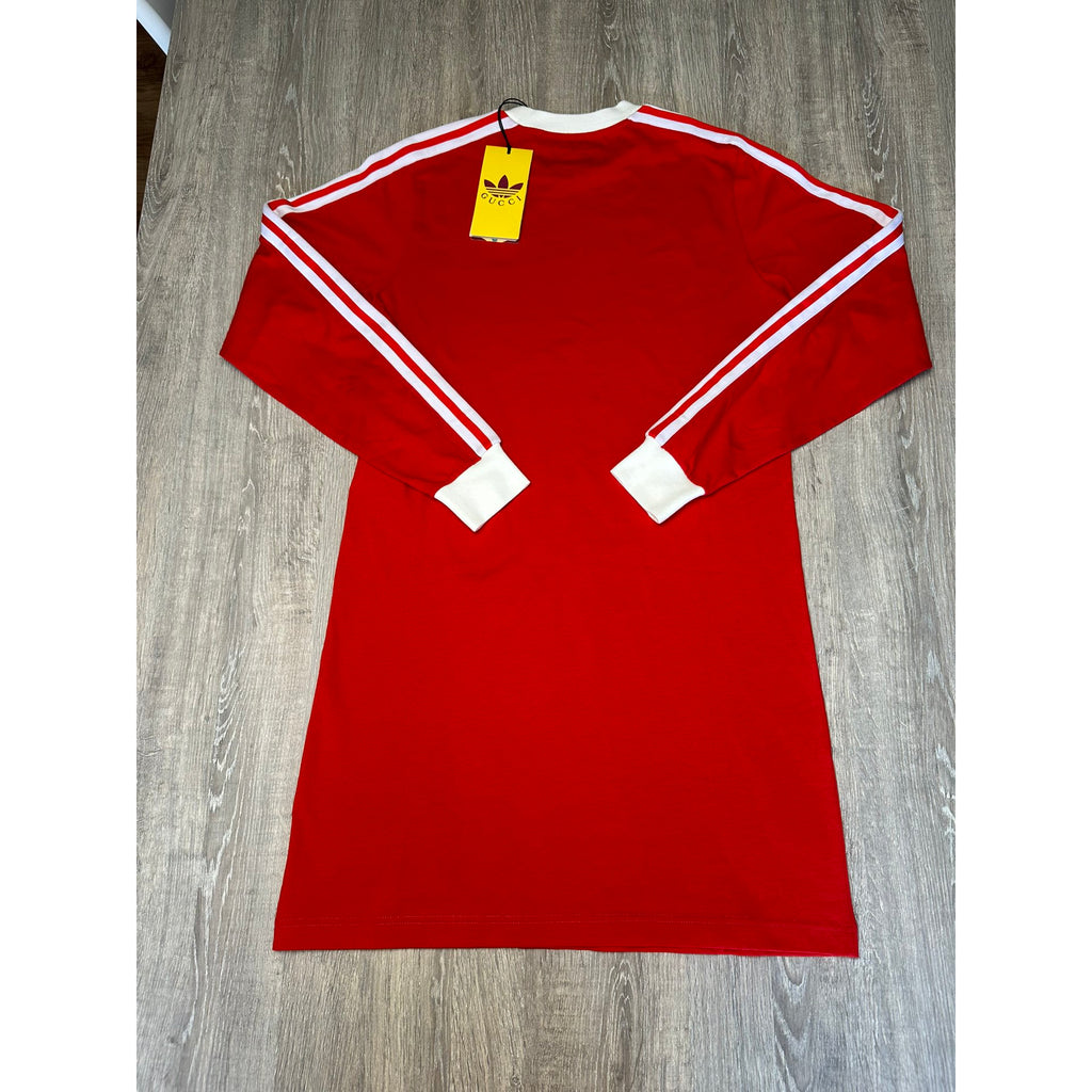 Gucci X Adidas Robe mi-longue Rouge XS