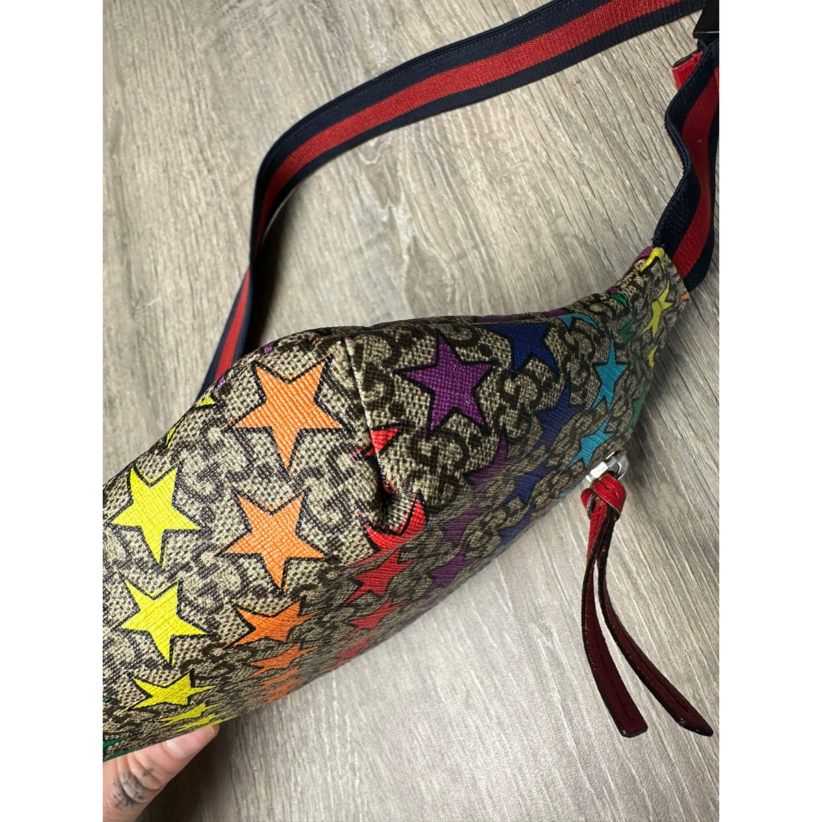 Gucci Sac bandoulière en cuir Multicolore Largeur 23 cm, Hauteur 14 cm, Profondeur 3 cm