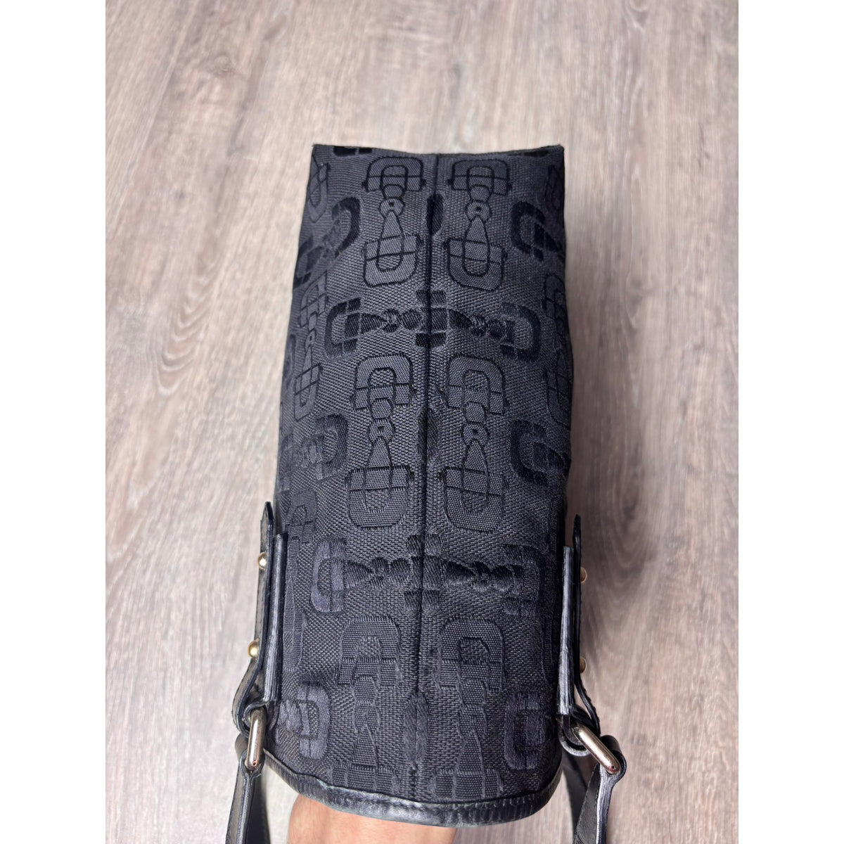 Gucci Sac à main en toile Noir Largeur 18 cm, Hauteur 24 cm, Profondeur 12 cm
