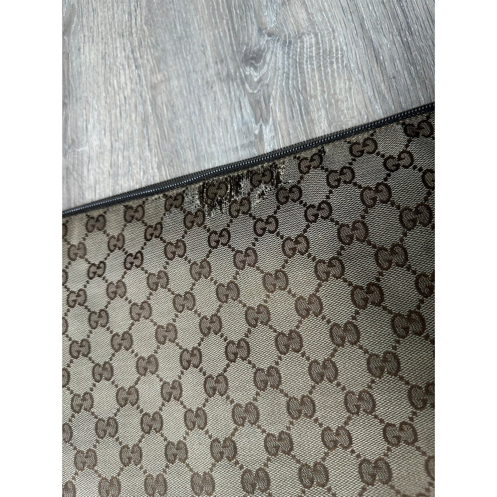 Gucci Sac bandoulière en toile Marron Largeur 28 cm, Hauteur 24 cm, Profondeur 3 cm