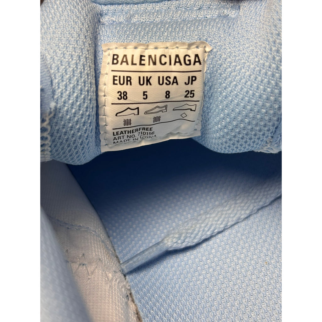 Balenciaga Baskets en toile Triple S Bleu 38