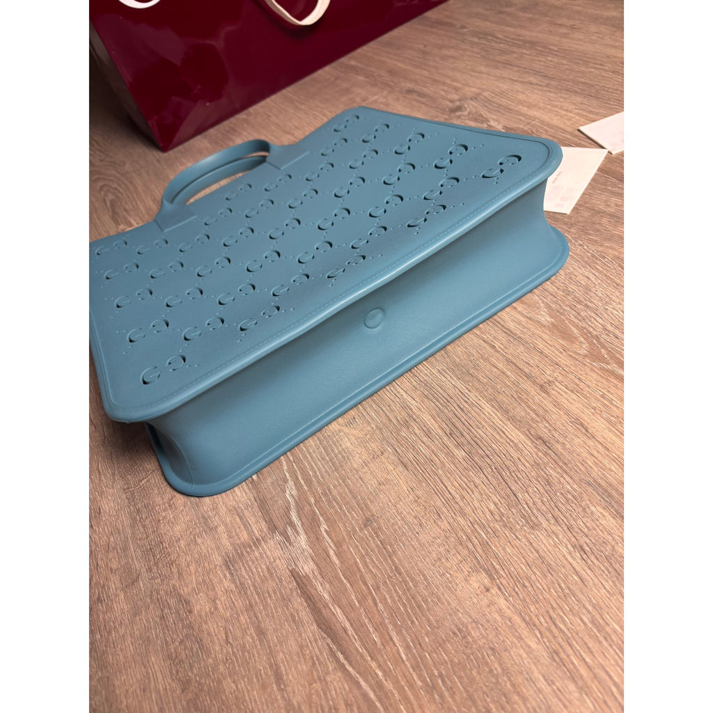 Gucci Cabas Bleu Largeur 33 cm, Hauteur 32 cm, Profondeur 8 cm