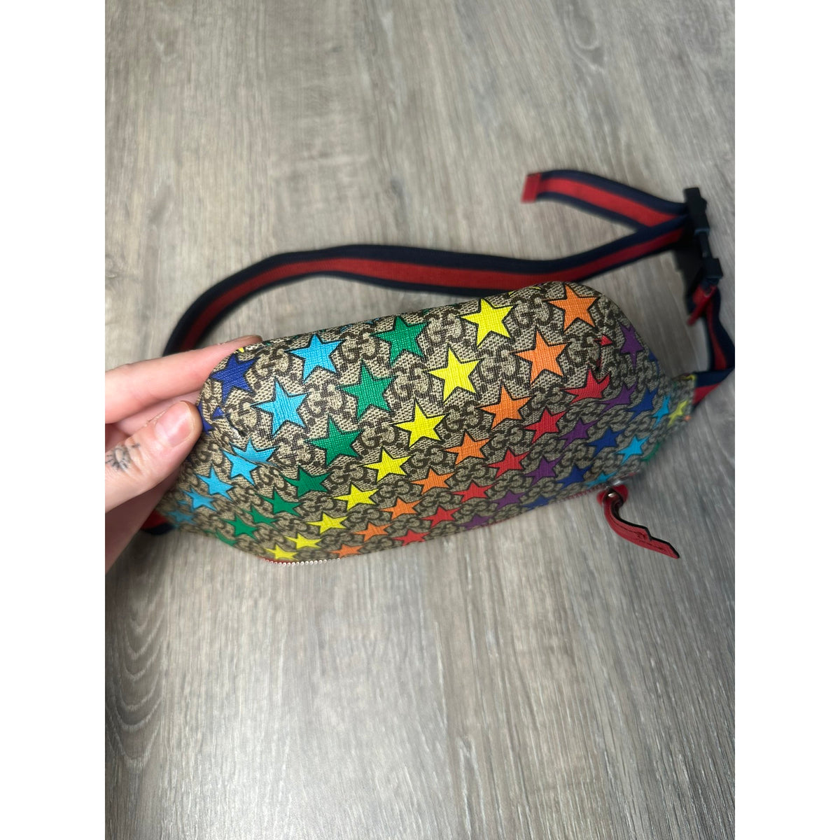 Gucci Sac bandoulière en cuir Multicolore Largeur 23 cm, Hauteur 14 cm, Profondeur 3 cm