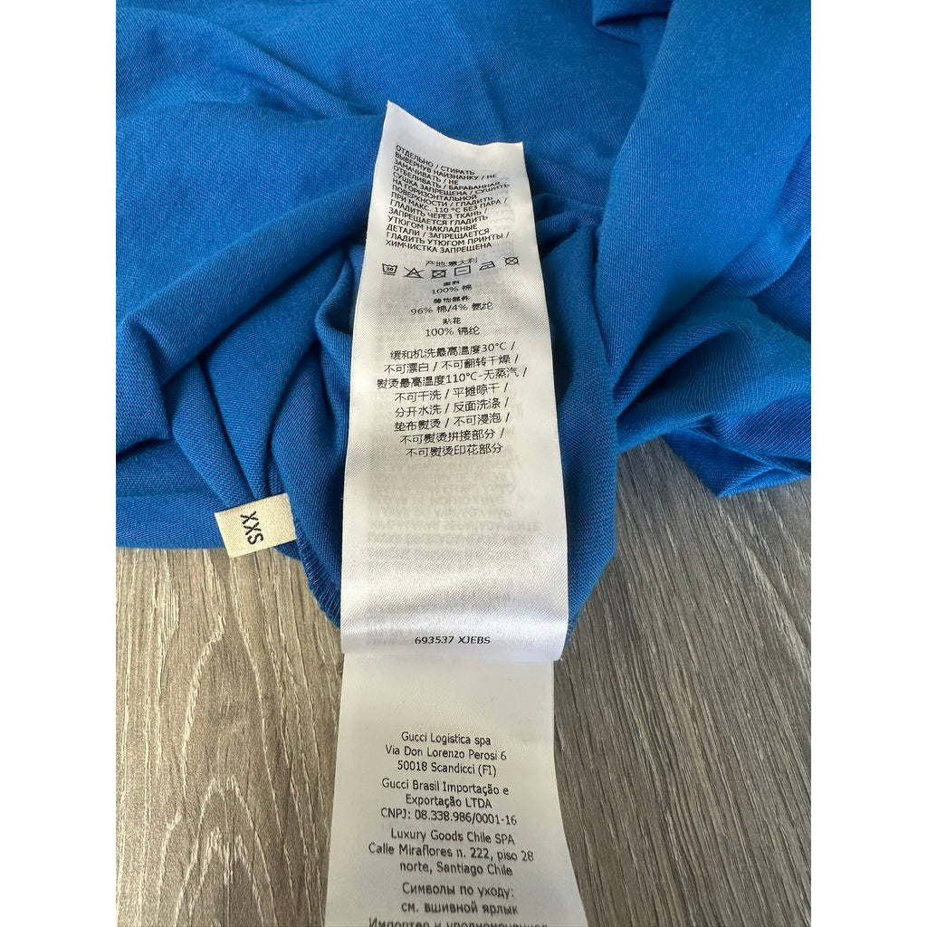 Gucci X Adidas Robe mi-longue Bleu XXS