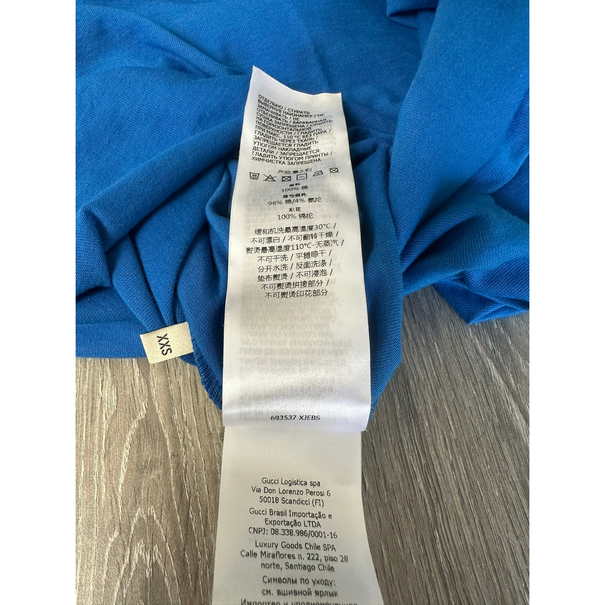 Gucci X Adidas Robe mi-longue Bleu XXS