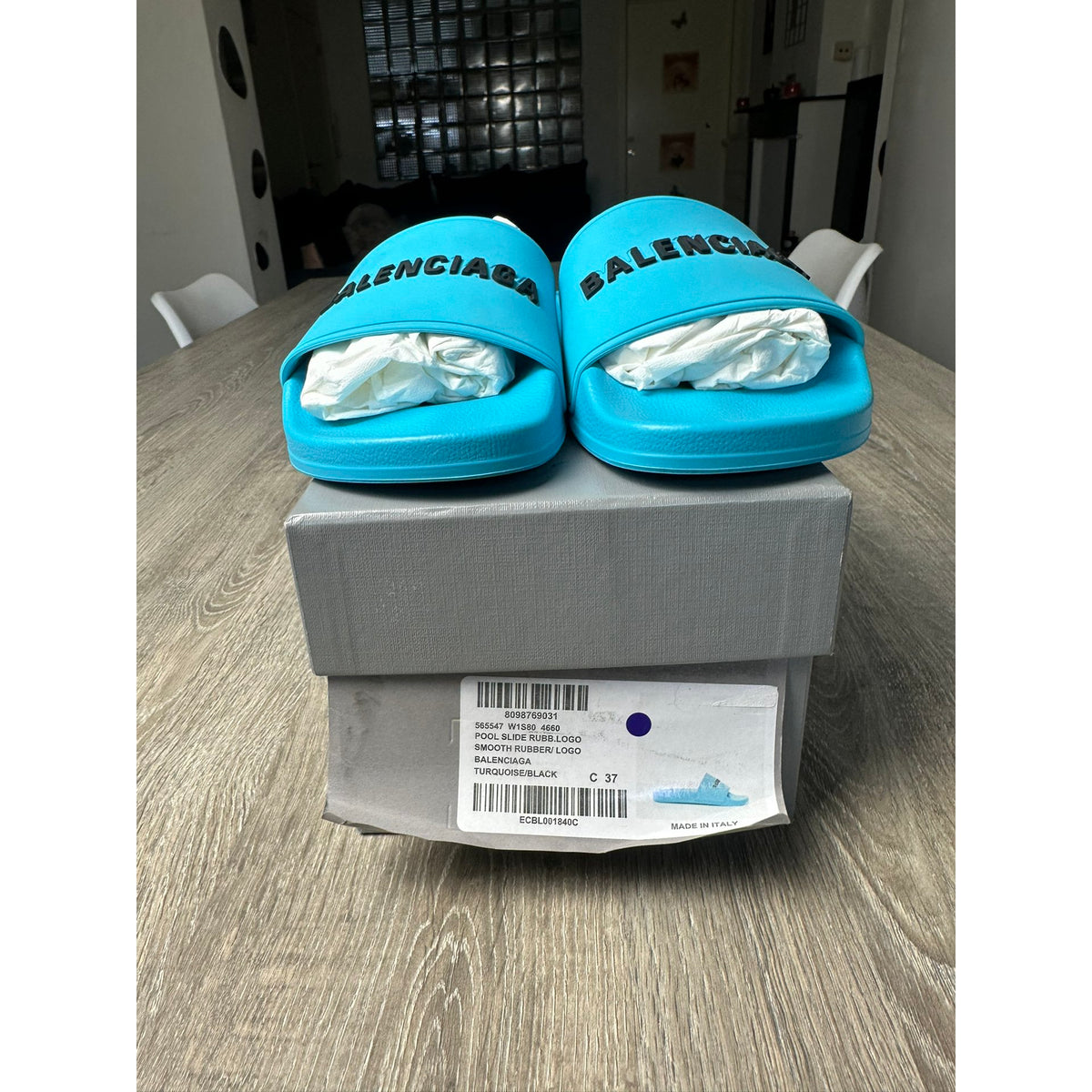 Balenciaga Sandales Bleu 37