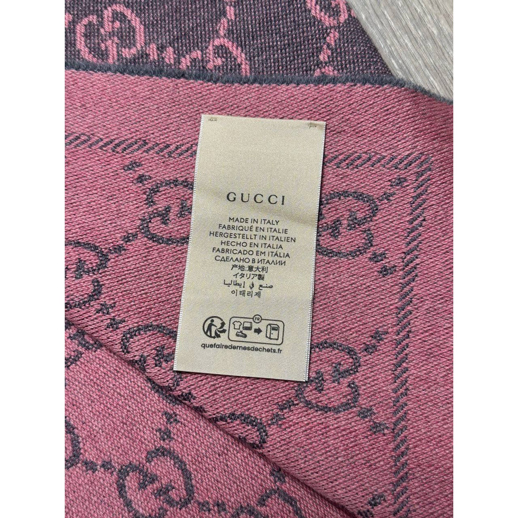 Gucci Echarpe en laine Rose