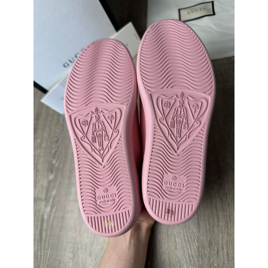 Gucci Baskets en cuir Rose 35.5