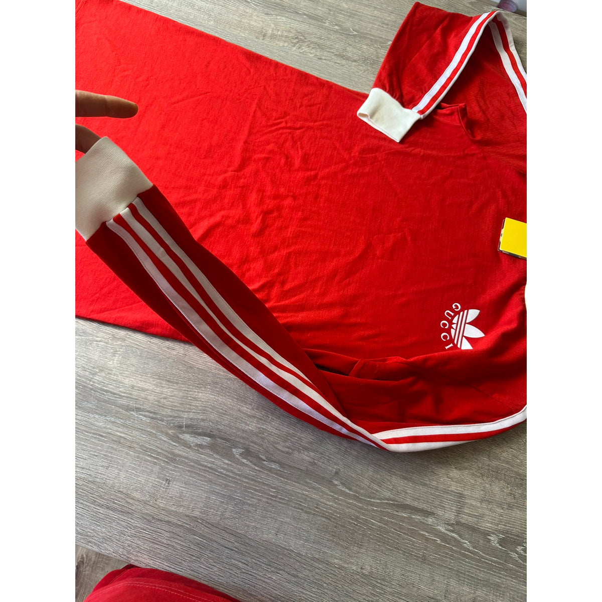 Gucci X Adidas Robe mi-longue Rouge XS