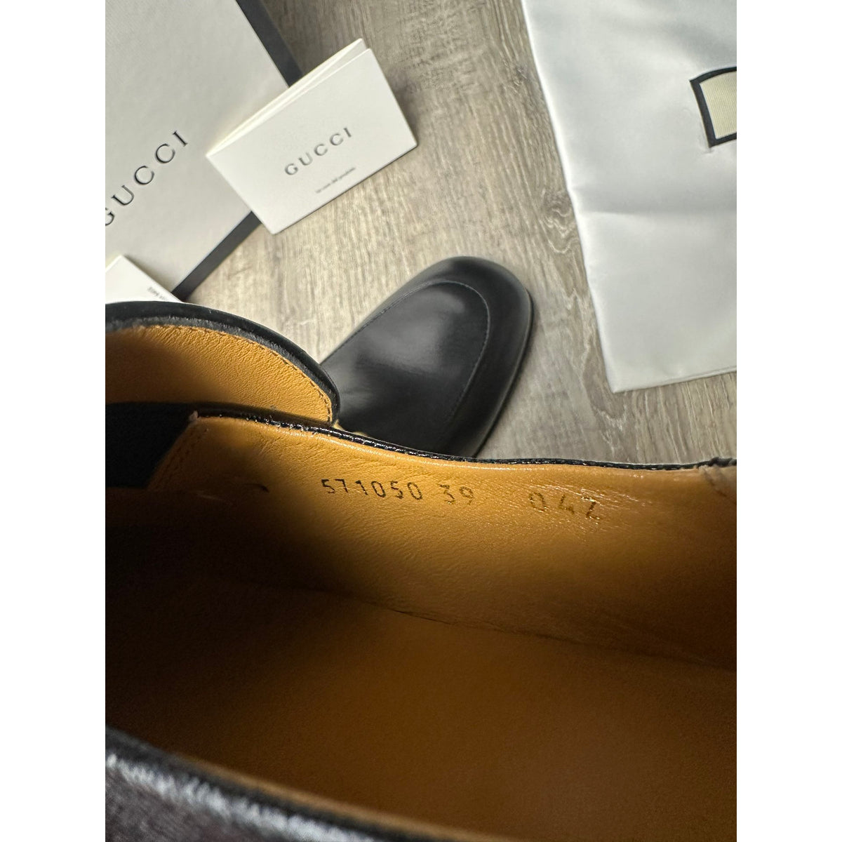 Gucci Mocassins en cuir Jordaan Noir 39