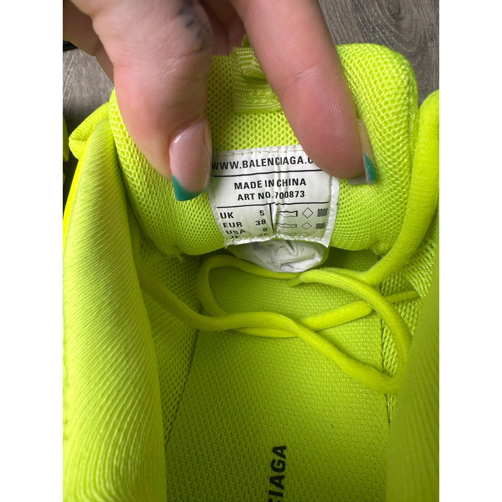 Balenciaga Baskets en cuir Track Jaune 38