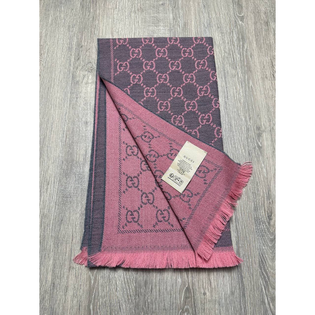 Gucci Echarpe en laine Rose