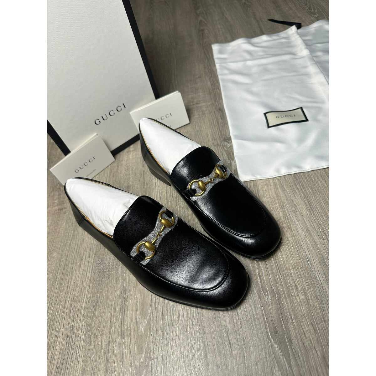 Gucci Mocassins en cuir Jordaan Noir 39