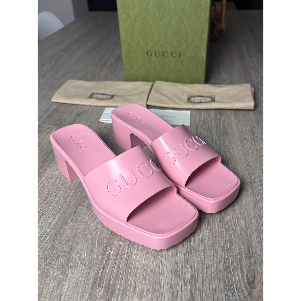 Gucci Mules Rose 38