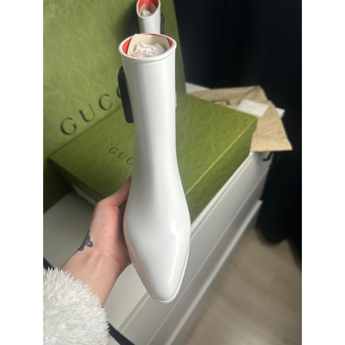 Gucci Boots Marmont Blanc 39