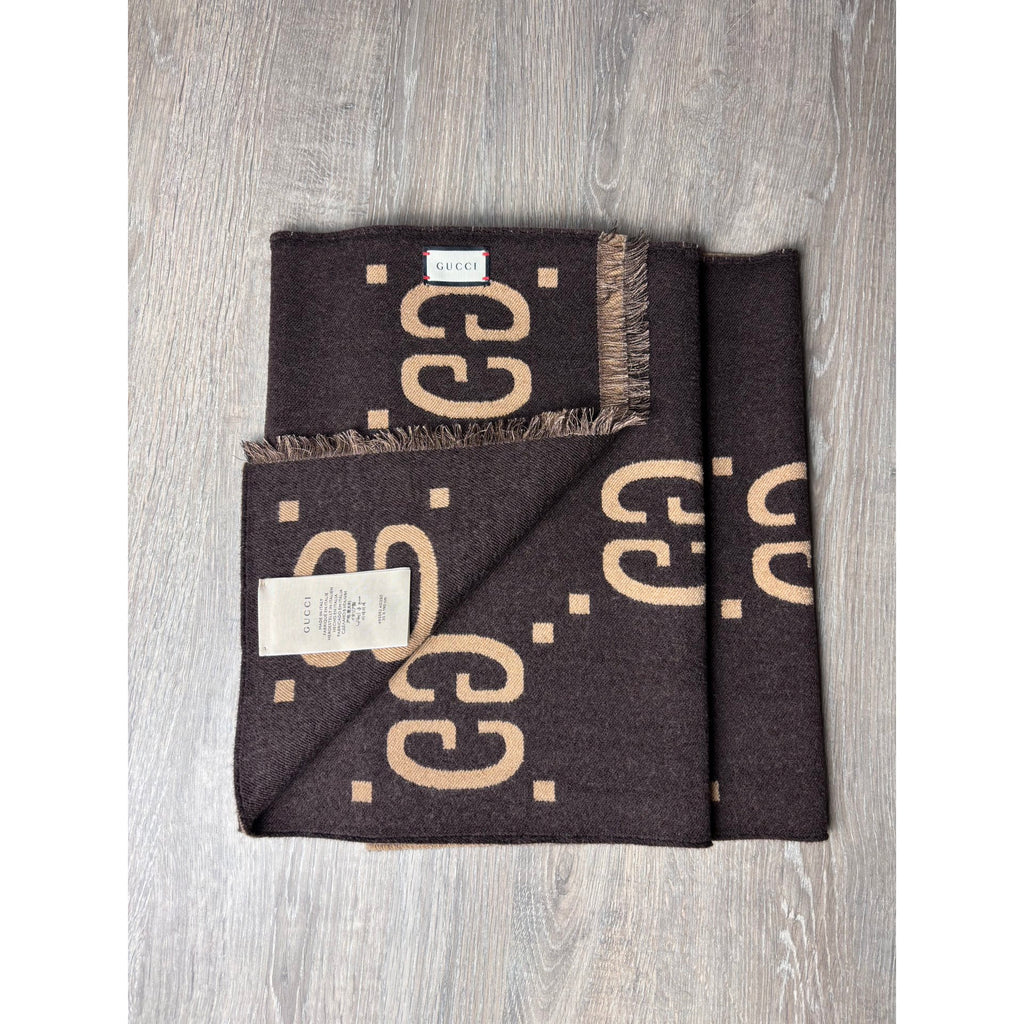 Gucci Echarpe en laine Marron