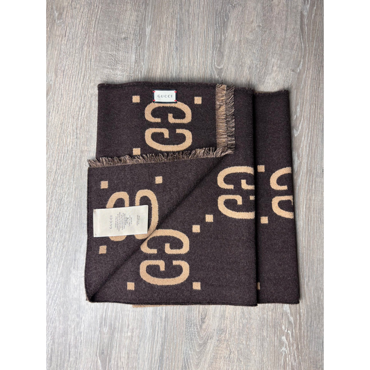 Gucci Echarpe en laine Marron