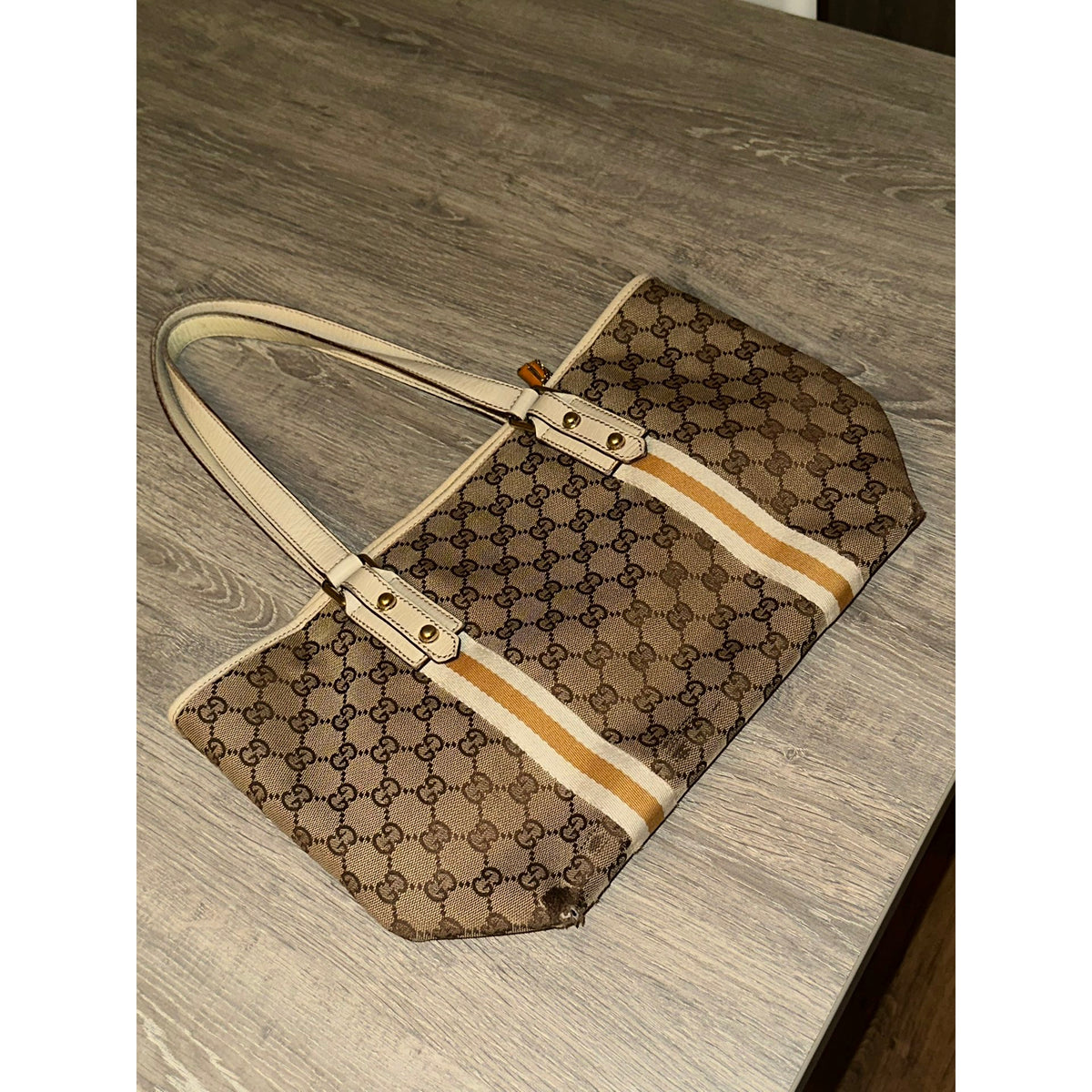 Gucci Sac à main en toile Joy Marron Largeur 32 cm, Hauteur 26 cm, Profondeur 16 cm
