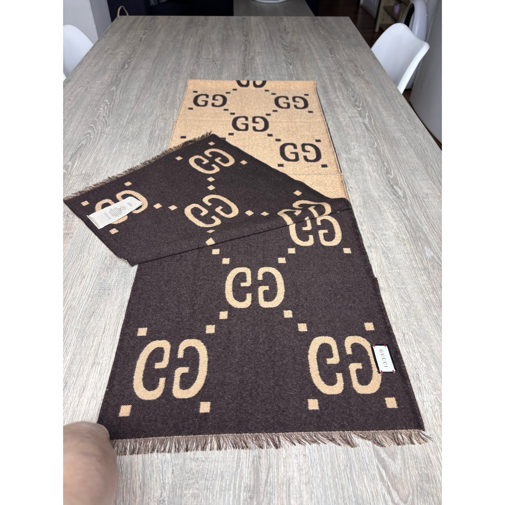 Gucci Echarpe en laine Marron