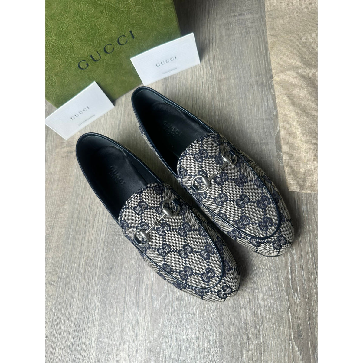 Gucci Mocassins en cuir Jordaan Marron 36.5