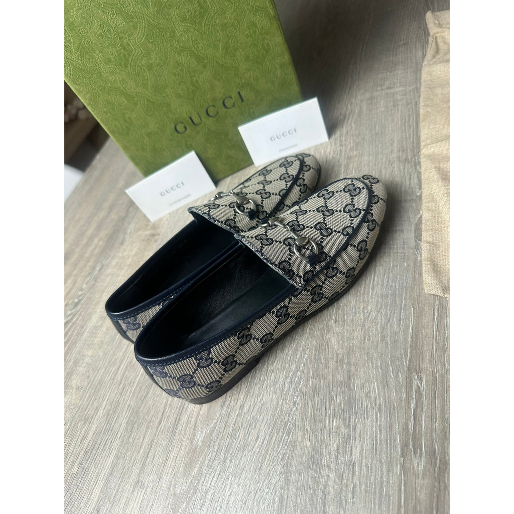 Gucci Mocassins en cuir Jordaan Marron 36.5