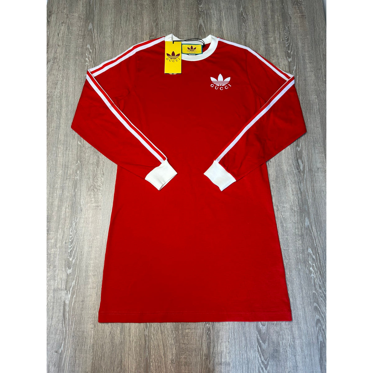Gucci X Adidas Robe mi-longue Rouge XS