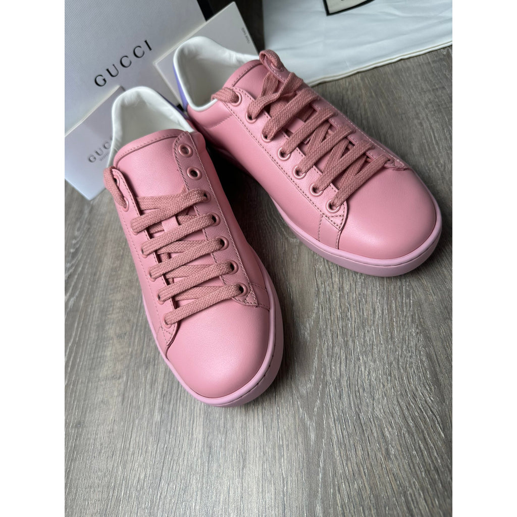 Gucci Baskets en cuir Rose 35.5